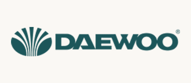 Daewoo Electricals logo, a Pocketa retailer partner