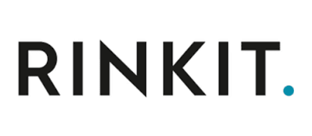 Rinkit logo, a Pocketa retailer partner
