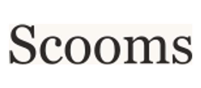 Scooms logo, a Pocketa retailer partner